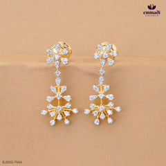 Devangana Exquisite White Premium CZ Hangings