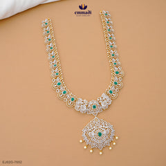 DEVAYANI Long Necklace with Premium CZ