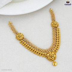 DHAKSHANASRI Premium Antique Green Necklace