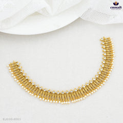 Dhakshayani Premium Antique White Necklace