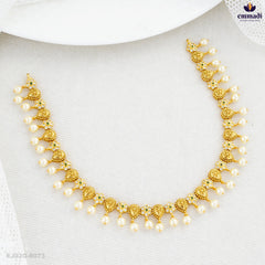 Dhanyata Elegant Green Premium Antique Necklace