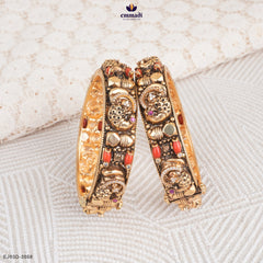 FAALGUNEE Exquisite Pink Nakshi Bangles Collection