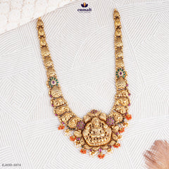 GAMYA Exquisite Nakshi Long Necklace