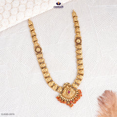 GANAY Exquisite Pink Nakshi Long Necklace