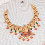 GAURY Exquisite Multi-Colored Nakshi Necklace