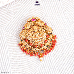 GETHIKA Exquisite Multi-Colored Nakshi Pendant