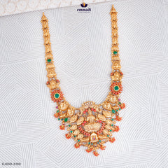 GNASAKTHI Long Multi-Coloured Nakshi Necklace