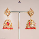 GOVARTHINI Exquisite Pink Nakshi Buttalu Silver Jewellery