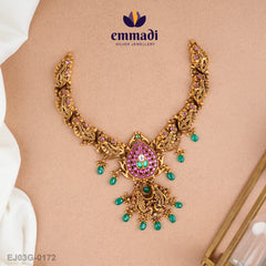 Natasha Kundan Nakshi Multi Necklace