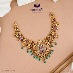 Nikhara Kundan Nakshi Multi Necklace