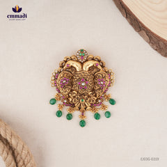 Parsika Kundan Nakshi Multi Pendant