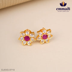 Rachita Stone Pink Studs