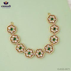 Ranjita Moissanite Green Necklace