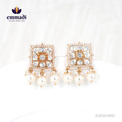 Rithika Moissanite White Studs