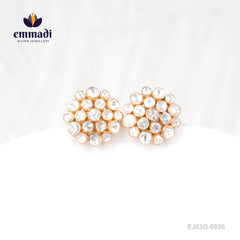 Ritsika Moissanite White Studs