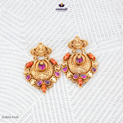 Aayana Aafrin Pagadam Long Necklace with Nakshi Hangings