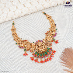 Nagina's Exquisite Multi-Color Nakshi Necklace