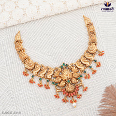 Aanamika Misra: Pagadam Silver Nakshi Necklace