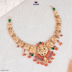 HARINAKSHI Exquisite Multi-Coloured Nakshi Necklace