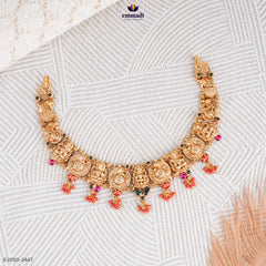 HARSHADA Exquisite Nakshi Multi-Color Necklace