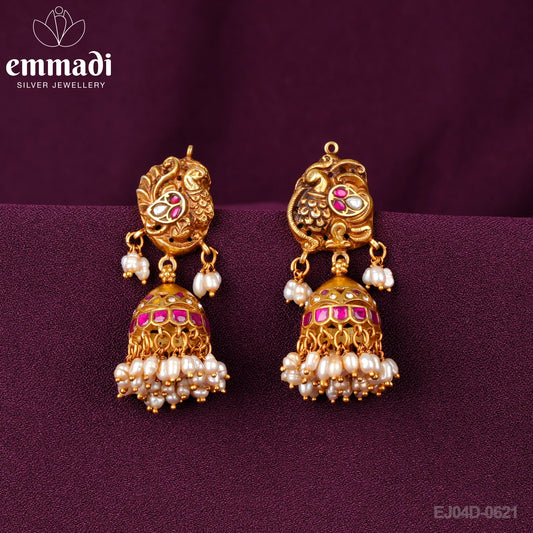 Aryasha BUTTALU KUNDAN RED: Exquisite Handcrafted Gold-Plated Jewelry
