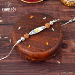 Handcrafted Silver Rakhi for Raksha Bandhan