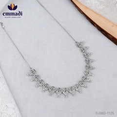 Suvarna Shringar: Classic Indian CZ Multi Necklace with Pure Gold Plating