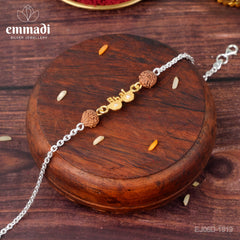 Handcrafted Silver Rakhi for Raksha Bandhan