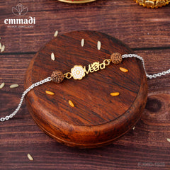 Handcrafted Silver Rakhi for Raksha Bandhan