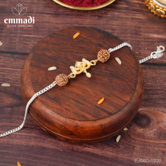Handcrafted Silver Rakhi for Raksha Bandhan