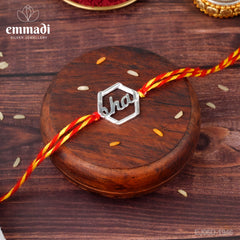 Handcrafted Silver Rakhi for Raksha Bandhan