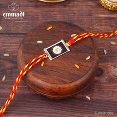 Handcrafted Silver Rakhi for Raksha Bandhan