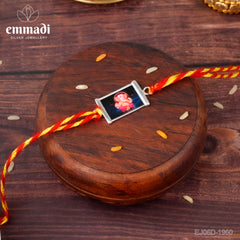Handcrafted Silver Rakhi for Raksha Bandhan