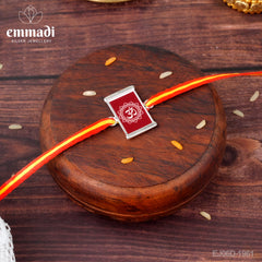 Handcrafted Silver Rakhi for Raksha Bandhan