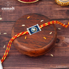 Handcrafted Silver Rakhi for Raksha Bandhan