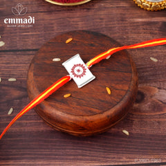 Handcrafted Silver Rakhi for Raksha Bandhan