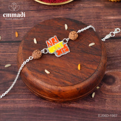 Handcrafted Silver Rakhi for Raksha Bandhan