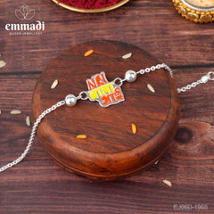 Handcrafted Silver Rakhi for Raksha Bandhan
