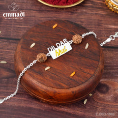 Handcrafted Silver Rakhi for Raksha Bandhan