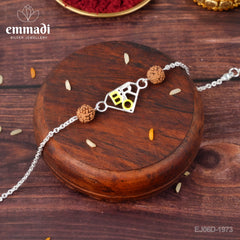 Handcrafted Silver Rakhi for Raksha Bandhan