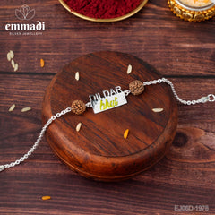 Handcrafted Silver Rakhi for Raksha Bandhan