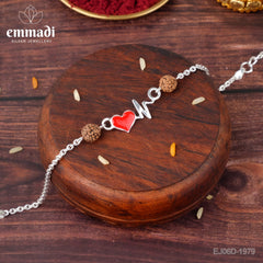 Handcrafted Silver Rakhi for Raksha Bandhan