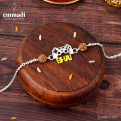Handcrafted Silver Rakhi for Raksha Bandhan