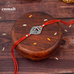 Handcrafted Silver Rakhi for Raksha Bandhan