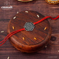 Handcrafted Silver Rakhi for Raksha Bandhan