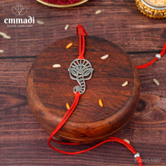 Handcrafted Silver Rakhi for Raksha Bandhan