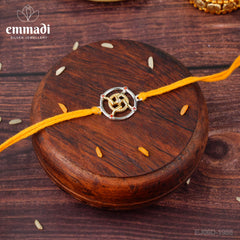 Handcrafted Silver Rakhi for Raksha Bandhan