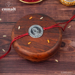 Handcrafted Silver Rakhi for Raksha Bandhan