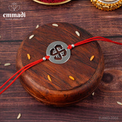 Handcrafted Silver Rakhi for Raksha Bandhan