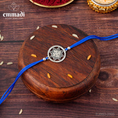 Handcrafted Silver Rakhi for Raksha Bandhan